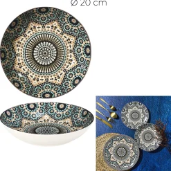 ASSIETTE CREUSE NOURA D20CM