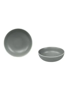 ASSIETTE CREUSE PASTEL 18CM GRIS GRES