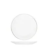 ASSIETTE CREUSE PORCELAINE LISERE OR D.22CM