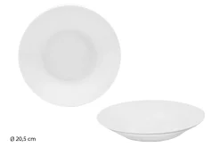 ASSIETTE CREUSE PORCELAINE TRADITION 20.5CM