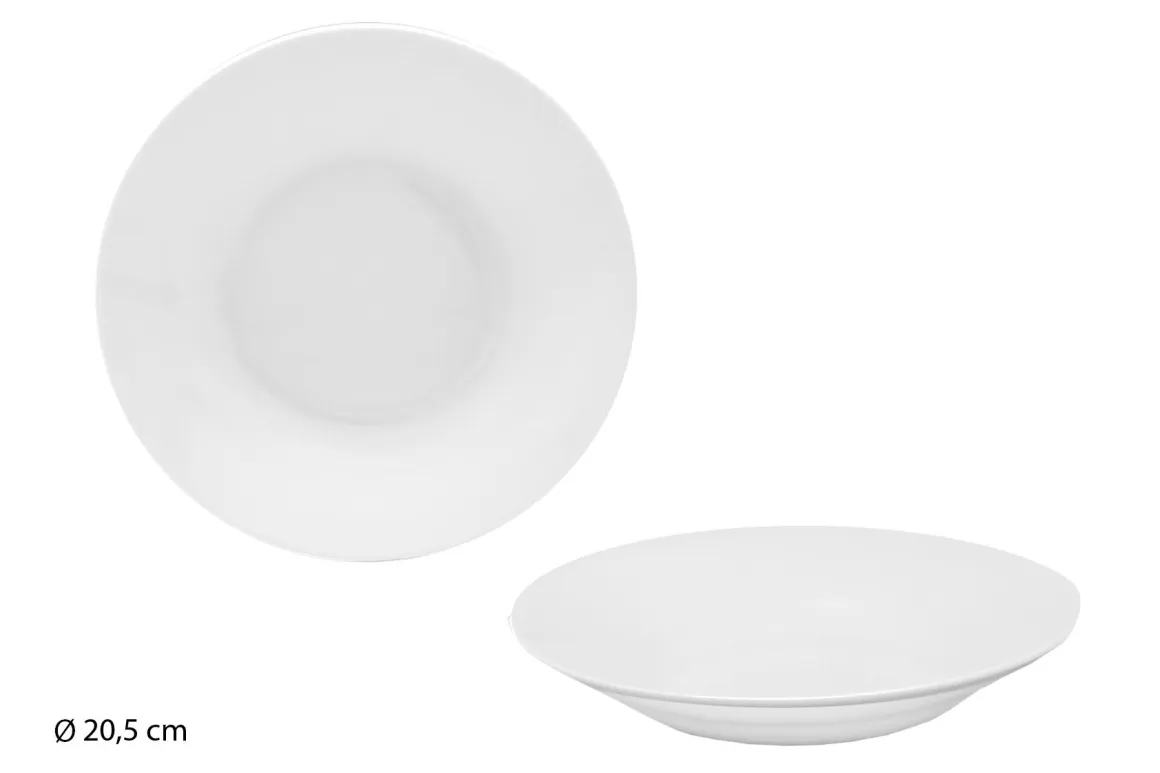 ASSIETTE CREUSE PORCELAINE TRADITION 20.5CM