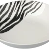 ASSIETTE CREUSE PORCELAINE ZEBRE 20.5CM