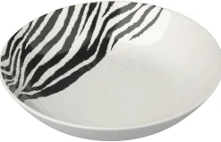 ASSIETTE CREUSE PORCELAINE ZEBRE 20.5CM