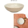 ASSIETTE CREUSE SAHARA BEIGE 18.5CM