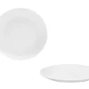 ASSIETTE DESSERT BLANCHE CALOTTE 20.5CM PORCELAINE