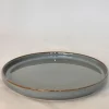 ASSIETTE DESSERT GRIS PORCELAINE EMAIL REACTIF 20CM