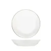 ASSIETTE DESSERT PORCELAINE LISERE OR D.19CM