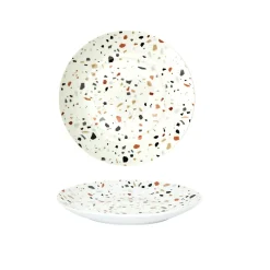ASSIETTE EFFET TERRAZZO D20CM