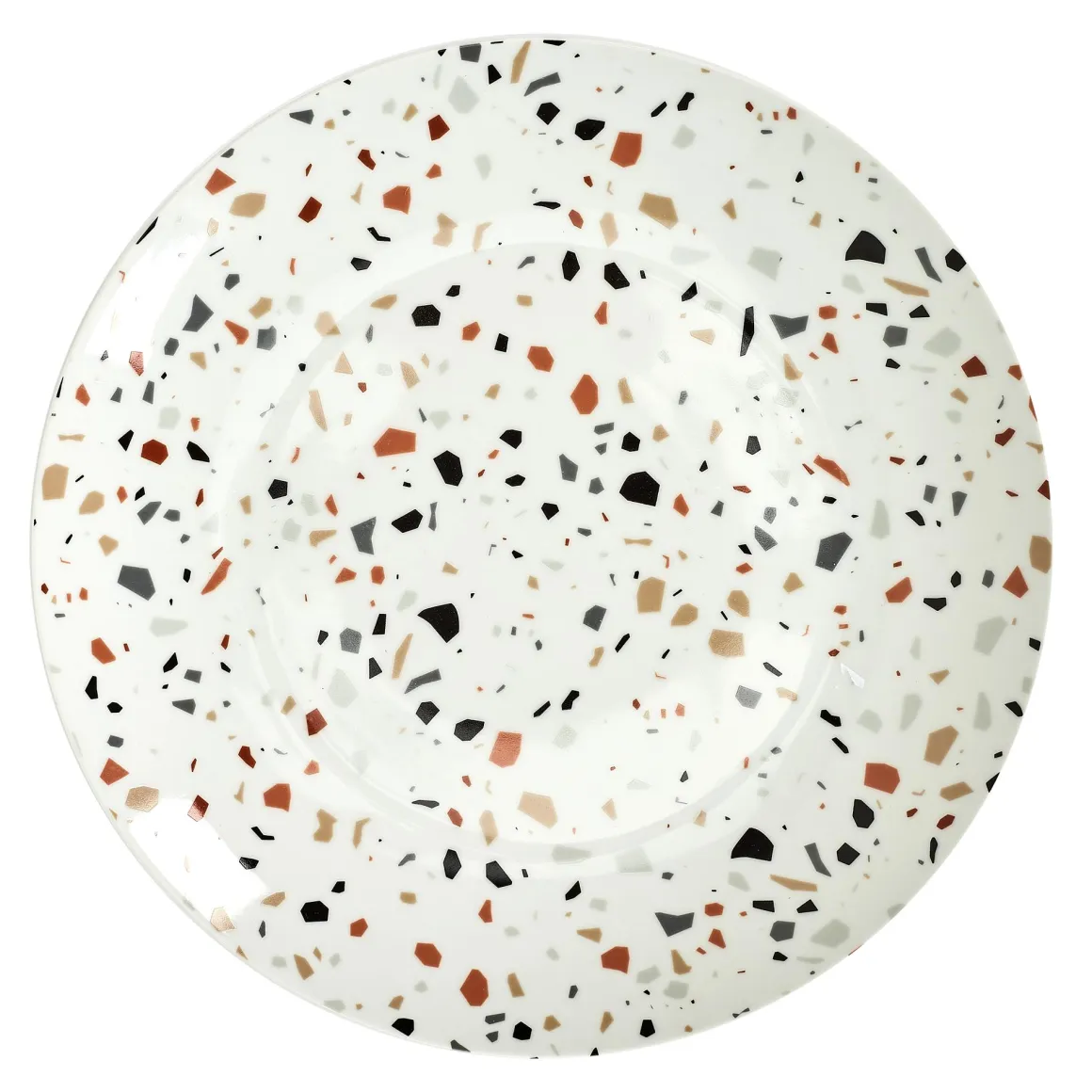 ASSIETTE EFFET TERRAZZO D26CM
