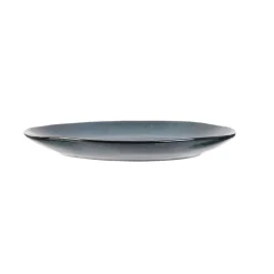 ASSIETTE GALET 22X18CM AU GRES DU TEMPS BLEU