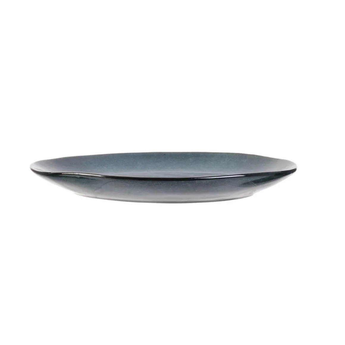 ASSIETTE GALET 22X18CM AU GRES DU TEMPS BLEU