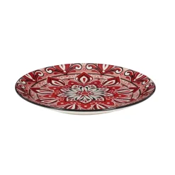 ASSIETTE JAIPUR ROUGE D.19CM