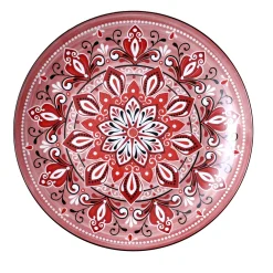 ASSIETTE JAIPUR ROUGE D.26CM
