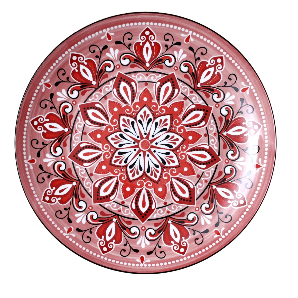ASSIETTE JAIPUR ROUGE D.26CM
