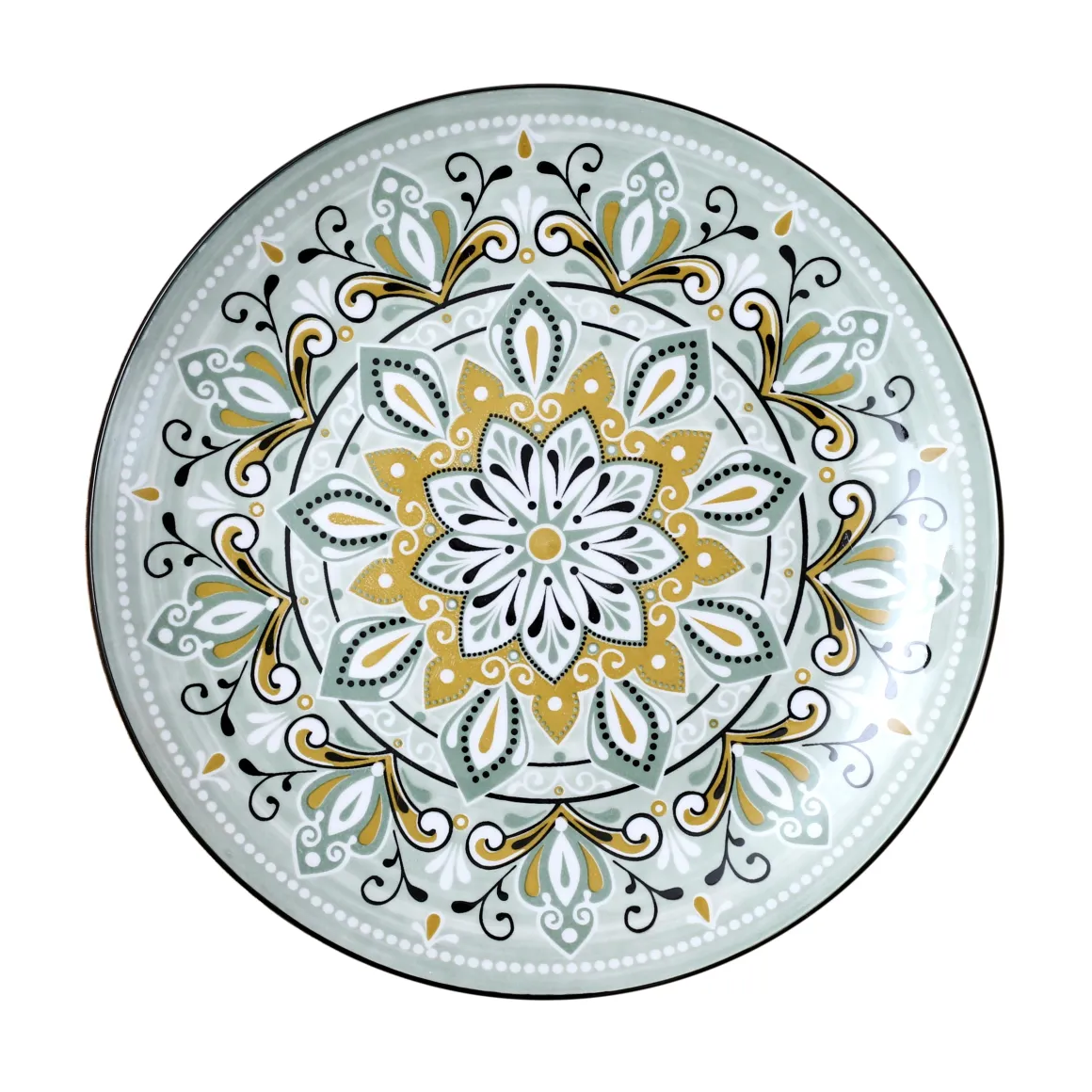 ASSIETTE JAIPUR VERTE D.26CM