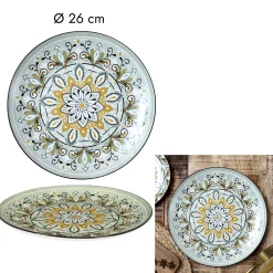 ASSIETTE JAIPUR VERTE D.26CM