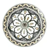 ASSIETTE MANDALA VERT D.26CM