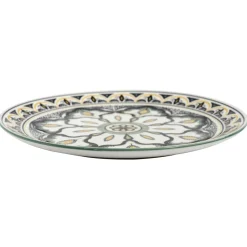ASSIETTE MANDALA VERT D.26CM