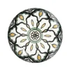 ASSIETTE MANDALA VERT D.19CM
