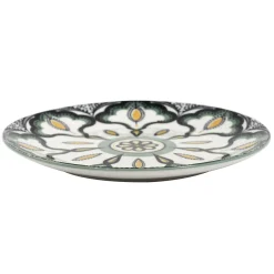 ASSIETTE MANDALA VERT D.19CM
