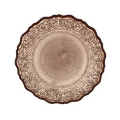ASSIETTE MIRAGE VERRE D.21CM