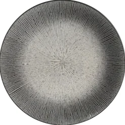 ASSIETTE PLATE ATELIER GRIS 27CM