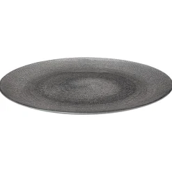 ASSIETTE PLATE AURORE GRIS D.28CM