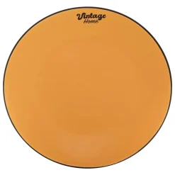 ASSIETTE PLATE BE VINTAGE JAUNE D.27CM