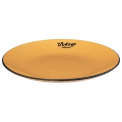ASSIETTE PLATE BE VINTAGE JAUNE D.27CM