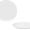 ASSIETTE PLATE BLANCHE CALOTTE 24.5CM PORCELAINE