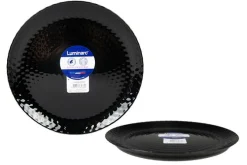 ASSIETTE PLATE 25CM PAMPILLE NOIR OPALE