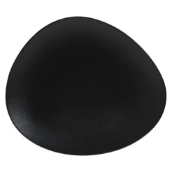 ASSIETTE PLATE GALET NOIR 28CM