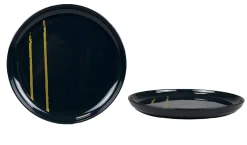 ASSIETTE PLATE MAGIC POUDRE DOREE 25CM GRES
