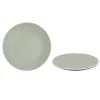 ASSIETTE PLATE PASTEL 26.5CM VERT GRES