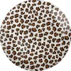ASSIETTE PLATE PORCELAINE LEOPARD 26.8CM