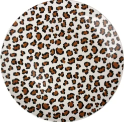 ASSIETTE PLATE PORCELAINE LEOPARD 26.8CM