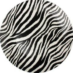 ASSIETTE PLATE PORCELAINE ZEBRE 26.8CM