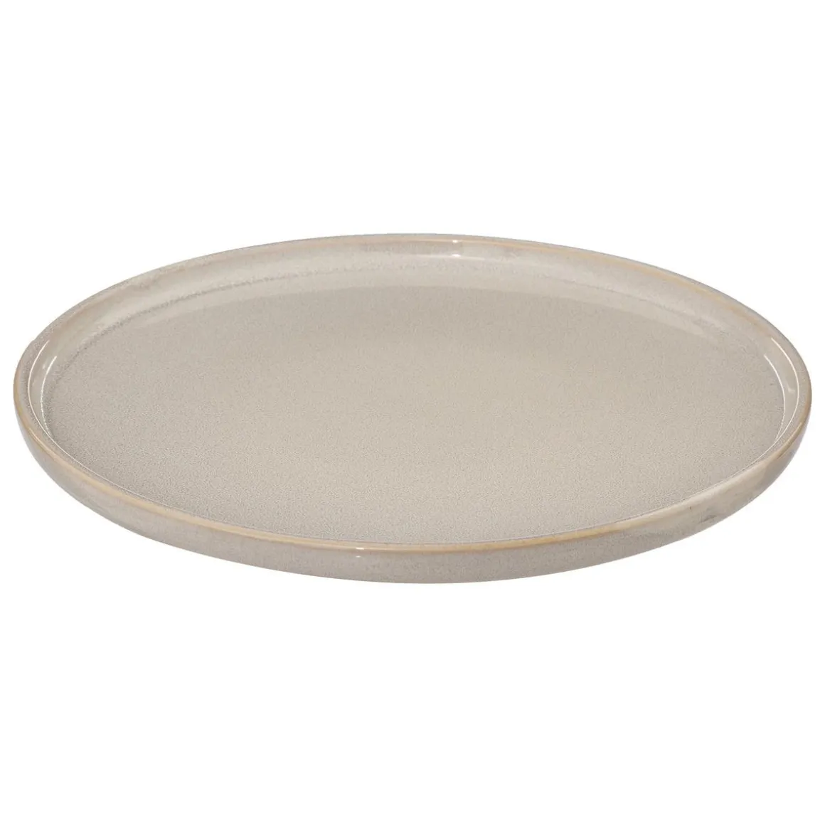 ASSIETTE PLATE TERRE INCONNUE BEIGE D.27CM