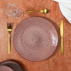 ASSIETTE SAHARA TERRACOTTA D.27CM