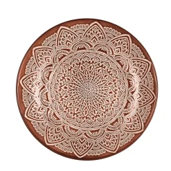 ASSIETTE SAHARA TERRACOTTA D.19.5CM