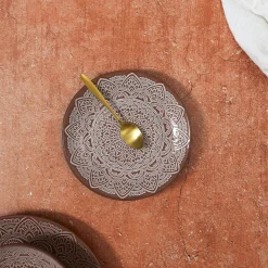 ASSIETTE SAHARA TERRACOTTA D.19.5CM