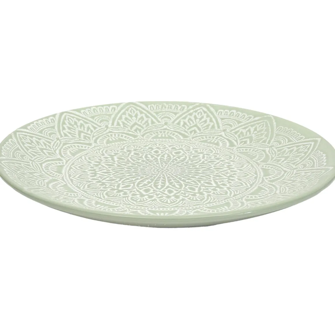 ASSIETTE SAHARA VERT D.27CM