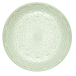 ASSIETTE SAHARA VERT D.19.5CM