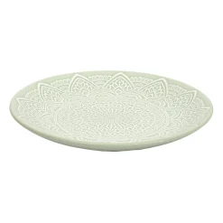 ASSIETTE SAHARA VERT D.19.5CM