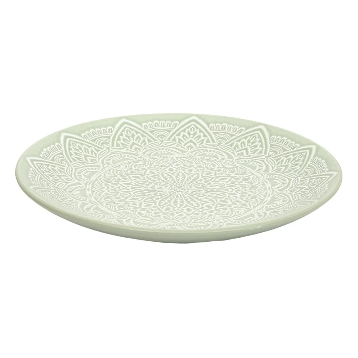 ASSIETTE SAHARA VERT D.19.5CM