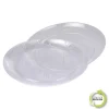 ASSIETTES PLASTIQUE TRANSPARENT D.25CM X6PCS