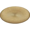 ASSIETTE VERRE DOREE D.21CM