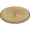 ASSIETTE VERRE DOREE D.27CM