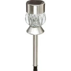 BALISE SOLAIRE INOX VERRE H.34CM