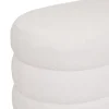 BANC BOUCLE SINAN BLANC 100X40CM